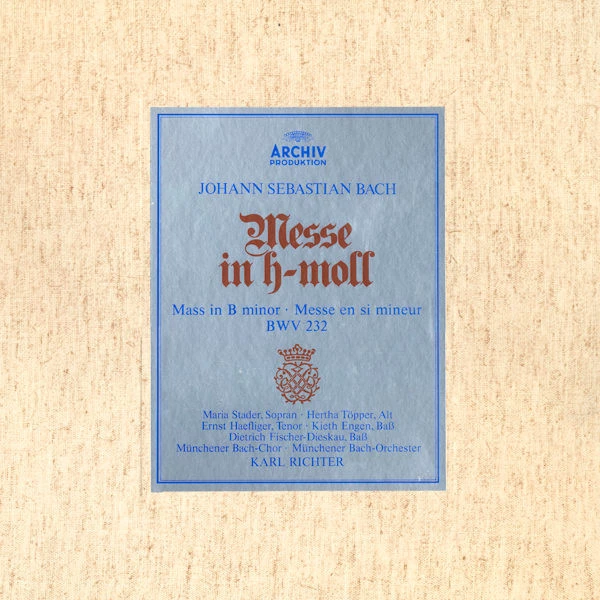 Item Messe In H-Moll • Mass In B Minor • Messe En Si Mineur - BWV 232 product image