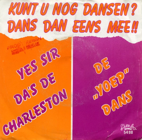 Yes Sir, Da's De Charleston / De ''Yoep'' Dans