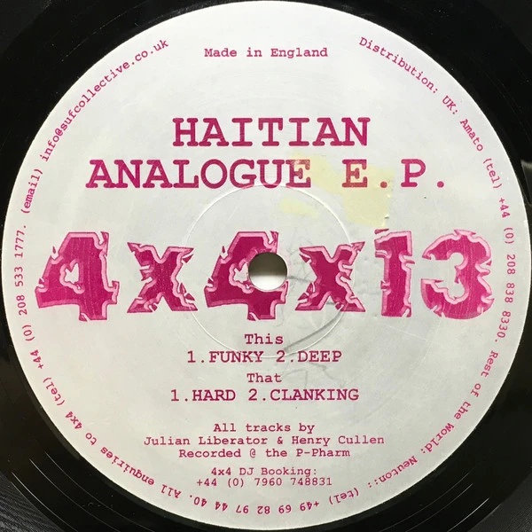 Item Haitian Analogue E.P. product image