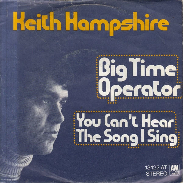 Item Big Time Operator  / You Can't Hear The Song I Sing product image