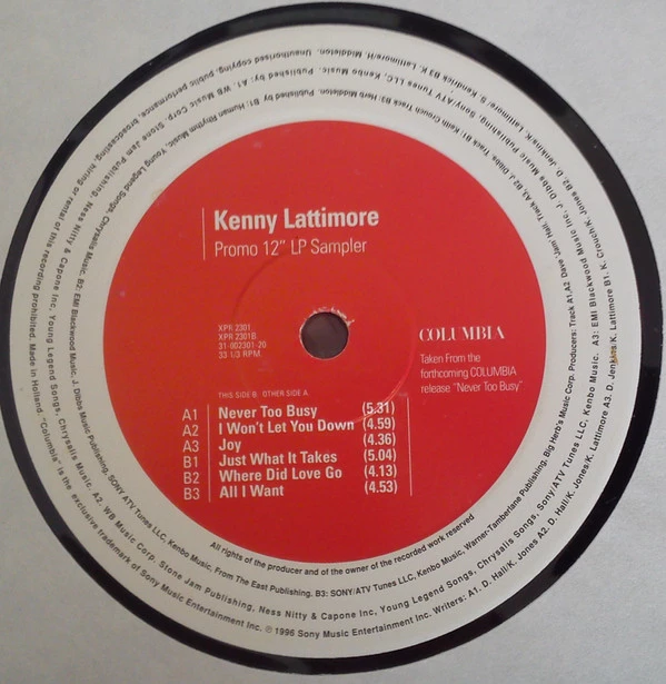 Kenny Lattimore (Promo 12" LP Sampler)