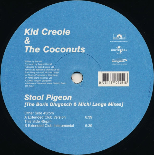 Item Stool Pigeon (The Boris Dlugosch & Michi Lange Mixes) product image