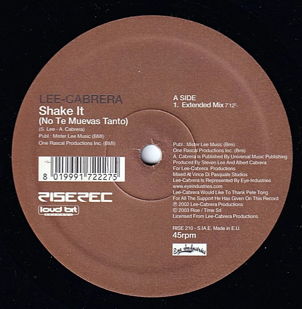 Item Shake It (No Te Muevas Tanto) product image