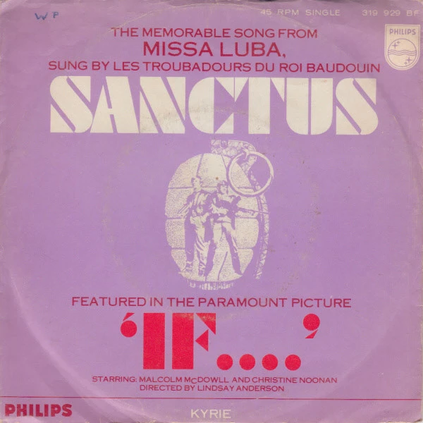 Item Sanctus (De La Bande Originale Du Film "If...") / Kyrie (From Misa Luba) product image