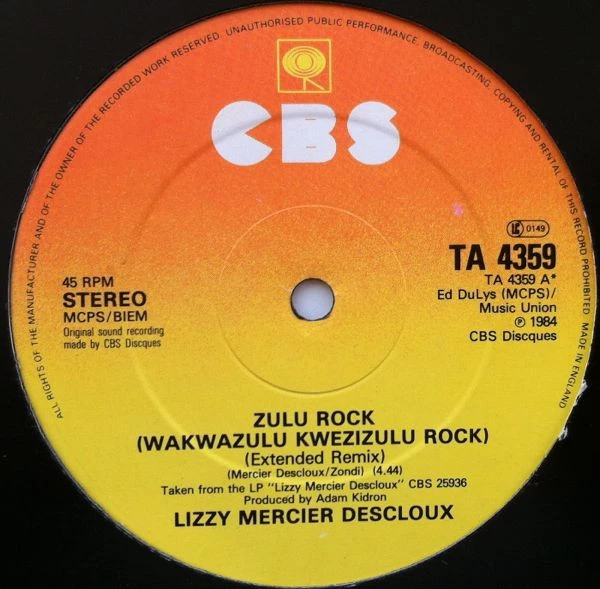 Item Zulu Rock product image