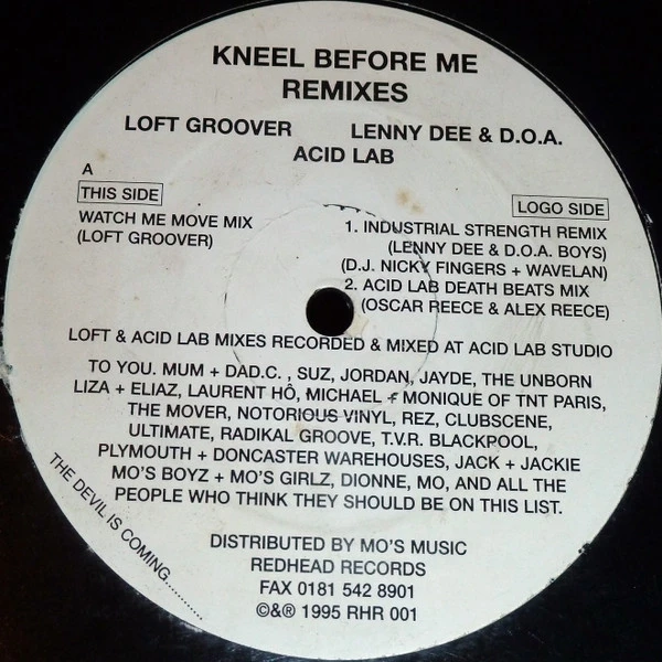 Item Kneel Before Me (Remixes) product image