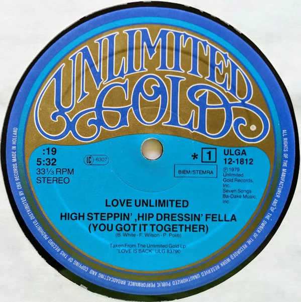 High Steppin', Hip Dressin' Fella (You Got It Together) / Louie Louie / Lift Your Voice And Say (United We Can Live In Peace Today)