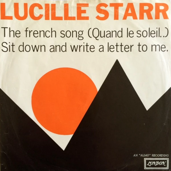 Item The French Song (Quand Le Soleil..) / Sit Down And Write A Letter To Me / Sit Down And Write A Letter To Me product image