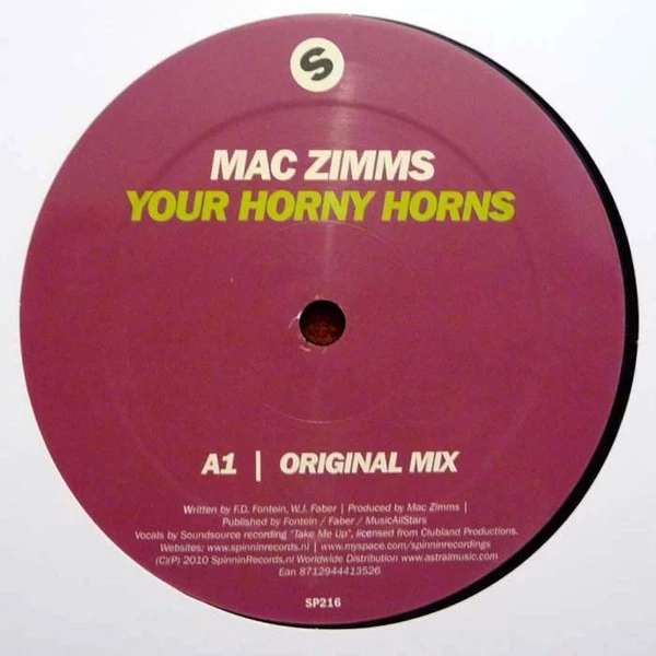 Item Your Horny Horns / Rubadub / In The Club product image