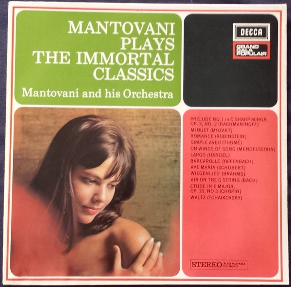 Item Mantovani Plays The Immortal Classics product image