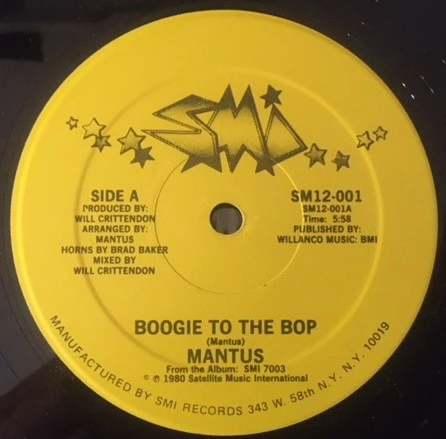 Item Boogie To The Bop / All Night, That's Right product image