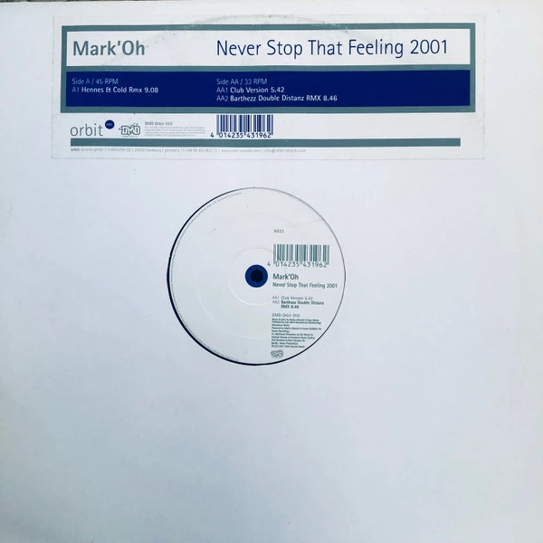 Item Never Stop That Feeling 2001 product image