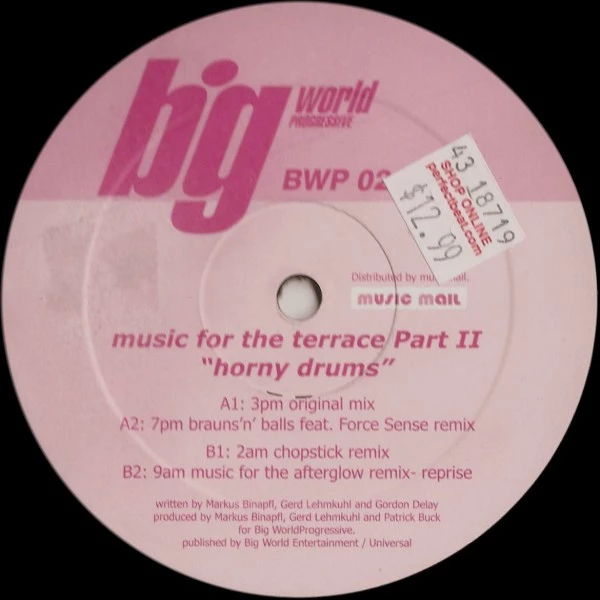 Item Music For The Terrace Part II : Horny Drums product image