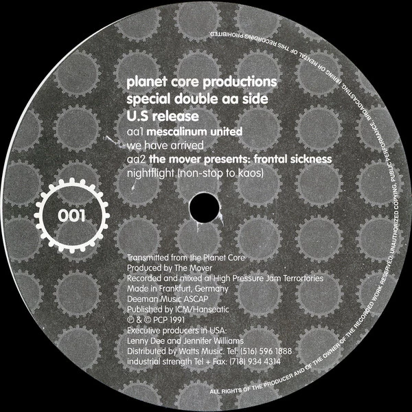 Planet Core Productions Special Double AA Side