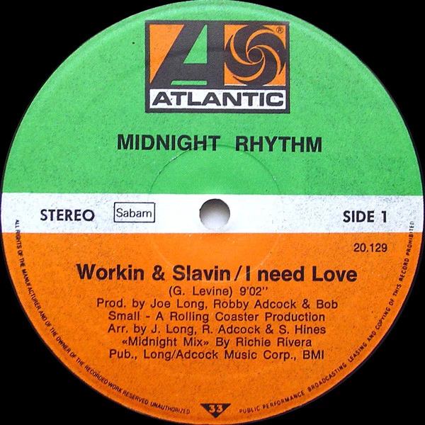 Item Workin & Slavin / I Need Love product image