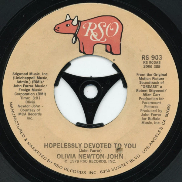 Hopelessly Devoted To You / Love Is A Many Splendored Thing / Love Is A Many Splendored Thing (Instrumental)