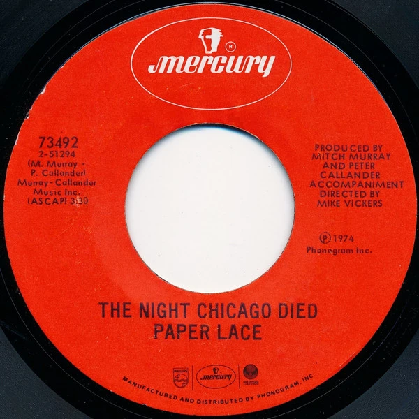 The Night Chicago Died  / Can You Get It When You Want It