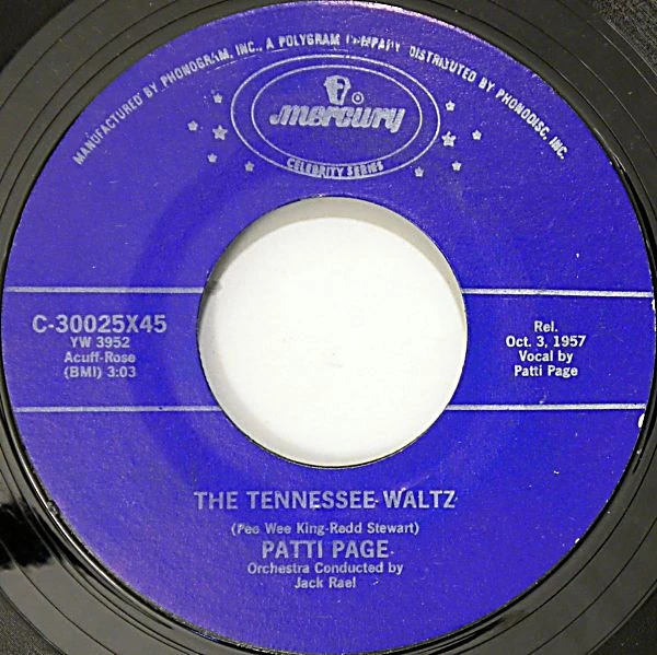 Item The Tennessee Waltz / With My Eyes Wide Open I'm Dreaming / With My Eyes Wide Open I'm Dreaming product image