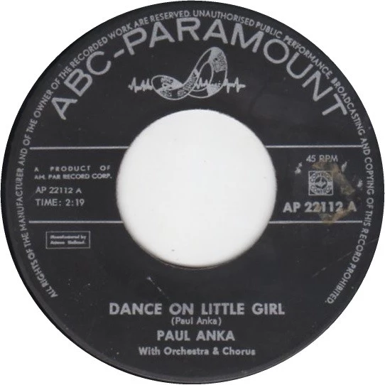 Dance On Little Girl / I Talk To You (On The Telephone)