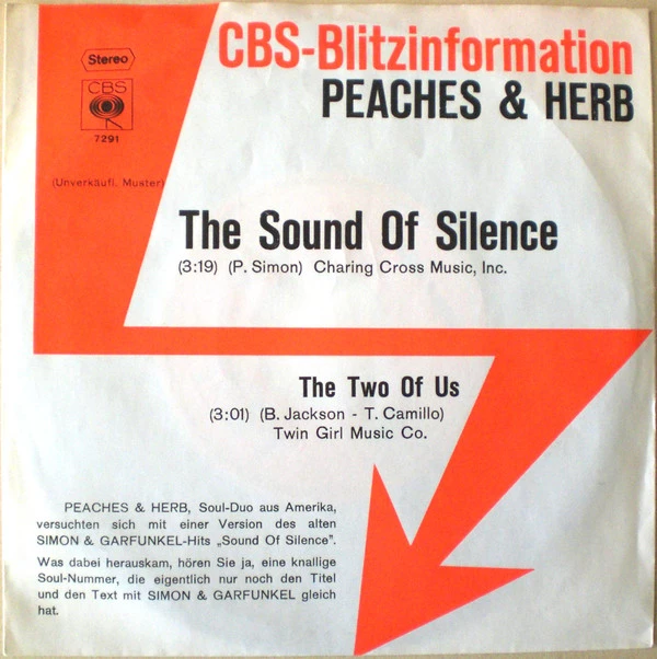 Item The Sound Of Silence / The Two Of Us product image