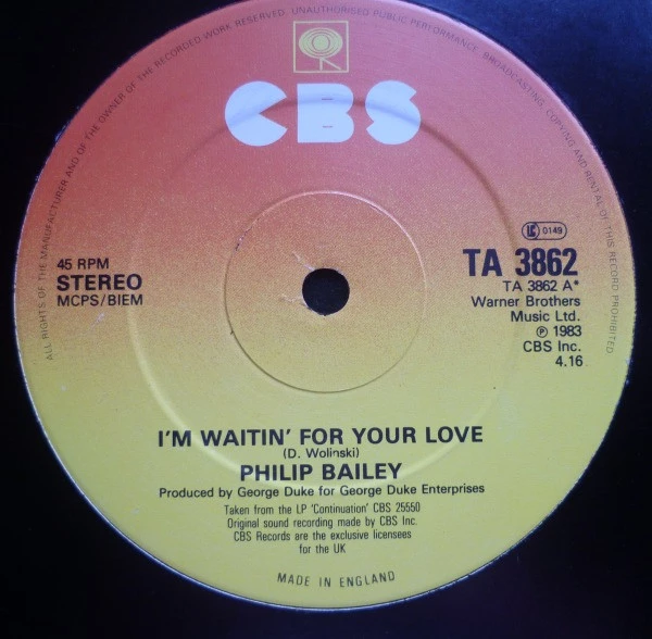 I'm Waitin' For Your Love