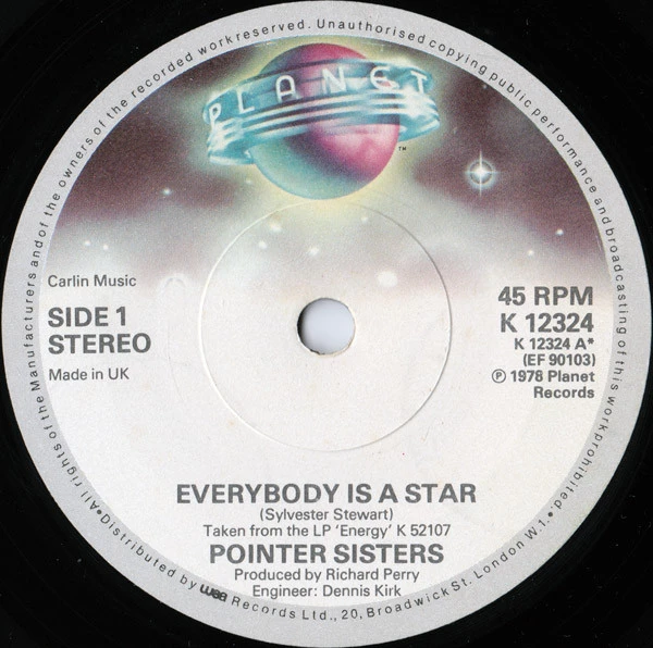 Everybody Is A Star  / Lay It On The Line