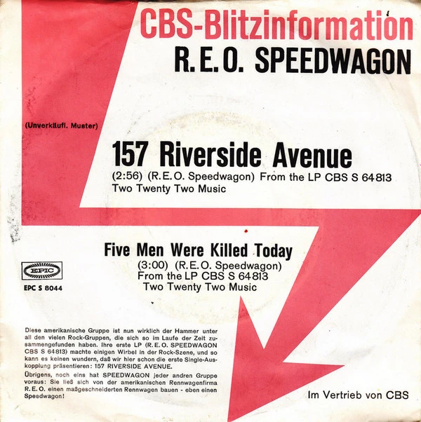 Item 157 Riverside Avenue / Five Men Were Killed Today product image