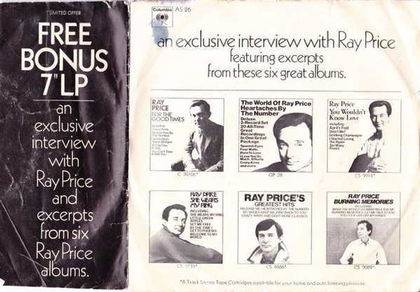 Item An Exclusive Interview With Ray Price / For The Good Times product image