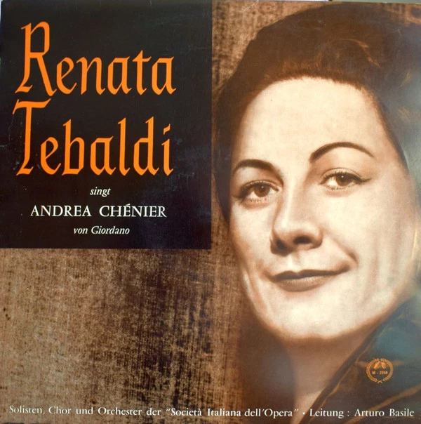 Renata Tebaldi Singt Andrea Chénier Von Giordano