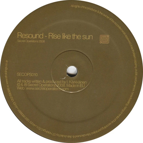 Second Thoughts / Rise Like The Sun