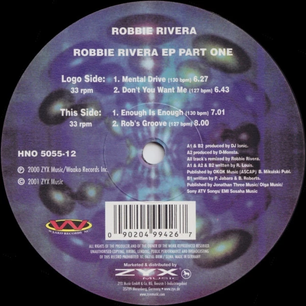 Item Robbie Rivera EP Part One product image