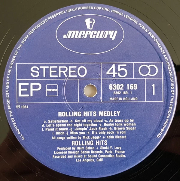 Rolling Hits Medley