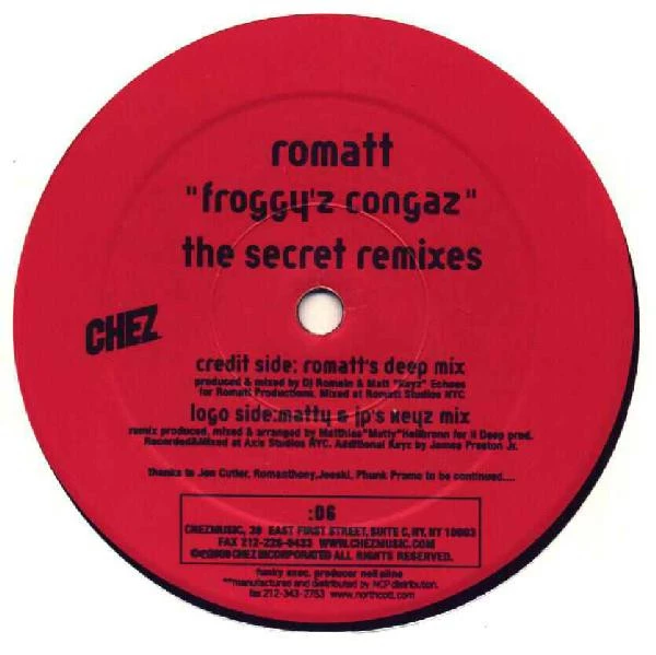 Item Froggy'z Congaz (The Secret Remixes!) product image