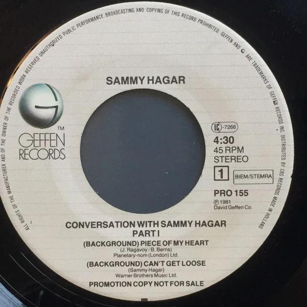 Item Conversations With Sammy Hagar / Conversations With Sammy Hagar, Part 2 product image