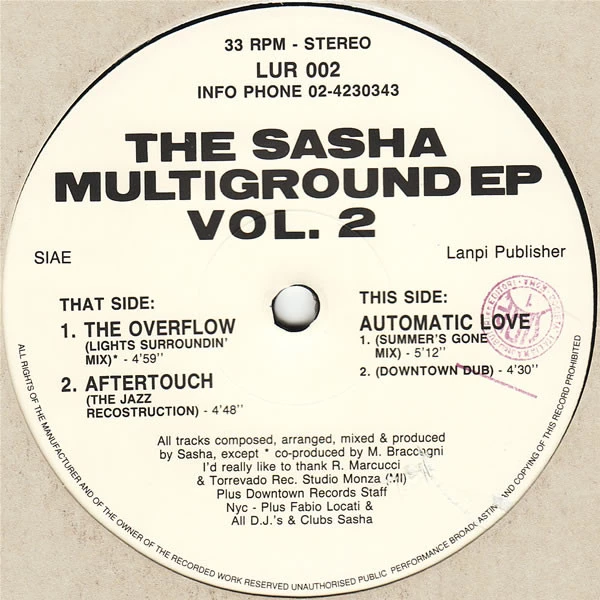 The Sasha Multiground EP Vol. 02