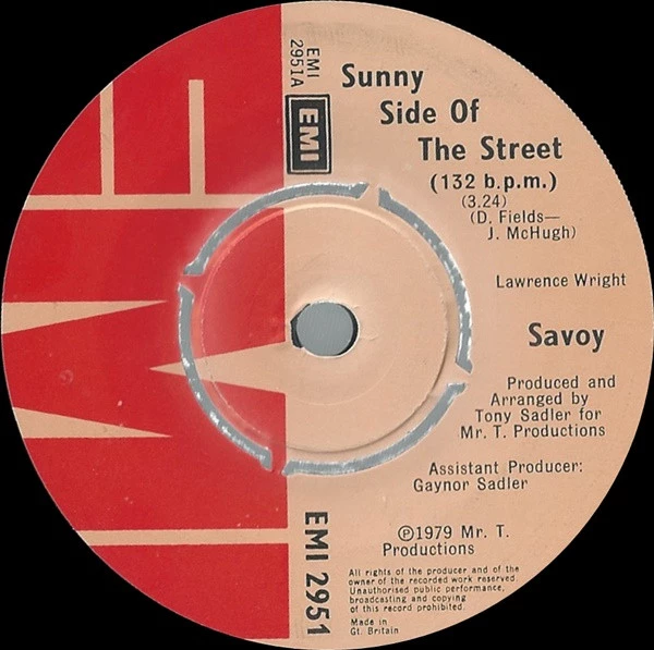 Item Sunny Side Of The Street / Movin' My Feet To The Boogaloo Beat product image