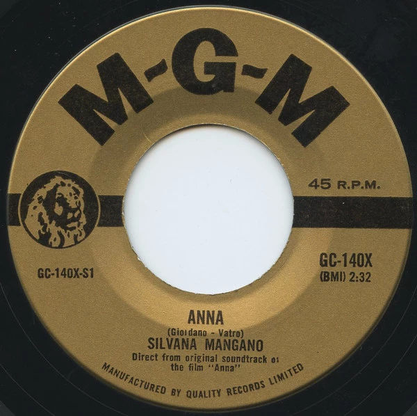 Anna / I Loved You (T' Ho Voluto Bene)