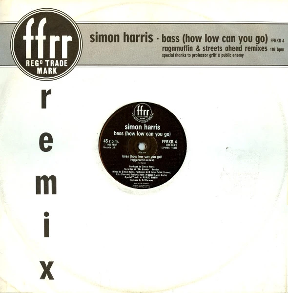 Item Bass (How Low Can You Go) (Ragamuffin & Streets Ahead Remixes) product image