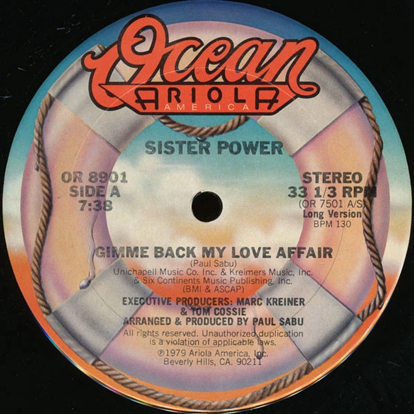 Item Gimme Back My Love Affair product image