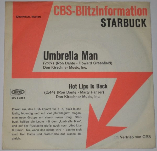 Umbrella Man / Hot Lips Is Back