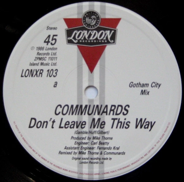 Item Don't Leave Me This Way (Gotham City Mix) product image