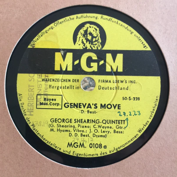 Item Geneva's Move / As Long As There's Music product image