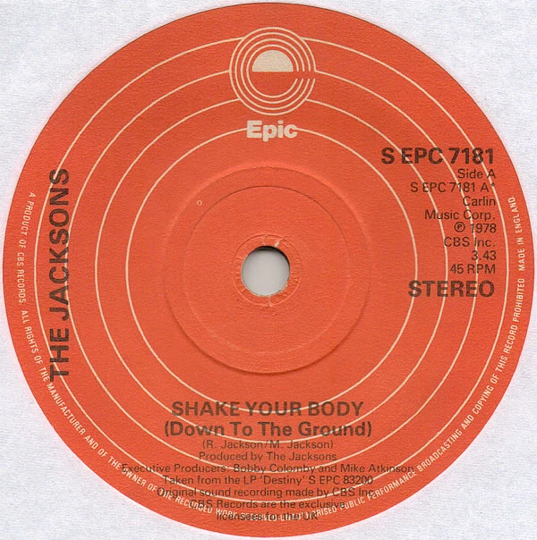 Item Shake Your Body (Down To The Ground) / All Night Dancin' product image