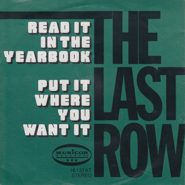 Item Read It In The Yearbook / Put It Where You Want It / Put It Where You Want It product image