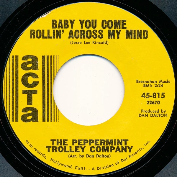 Item Baby You Come Rollin' Across My Mind / 9 O'Clock Business Man product image