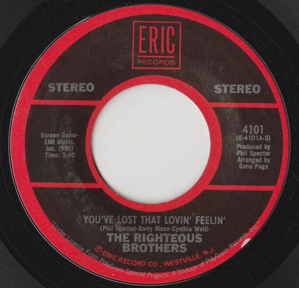 Item You've Lost That Lovin' Feelin' / (You're My) Soul And Inspiration product image