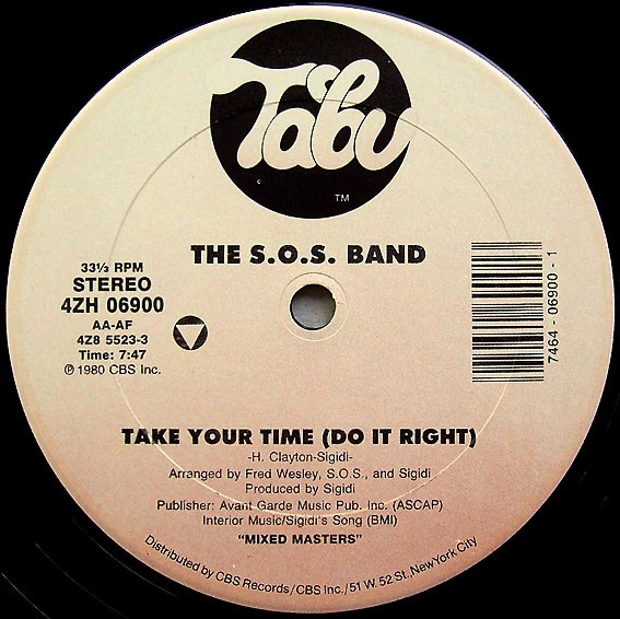 Take Your Time (Do It Right) / I Didn't Mean To Turn You On