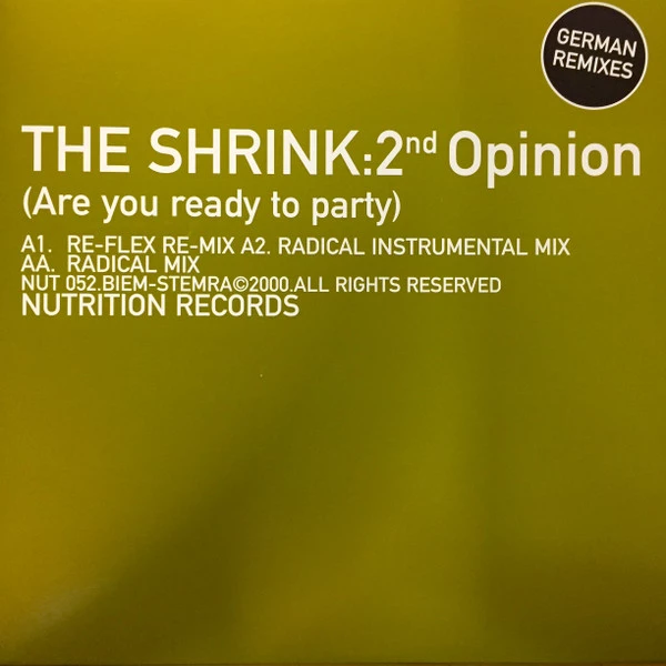 Item 2nd Opinion (Are You Ready To Party) (German Remixes) product image