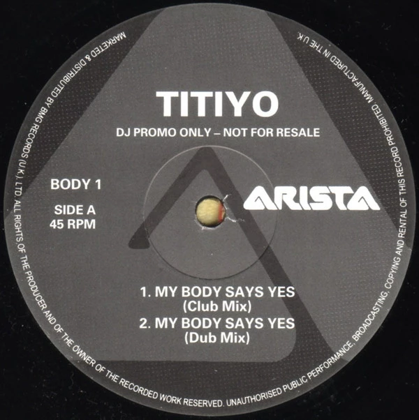 Item My Body Says Yes product image