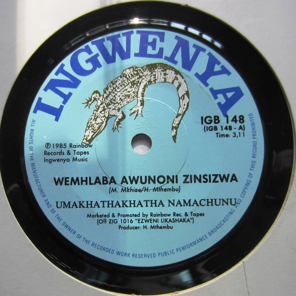 Item Wemhlaba Awunoni Zinsizwa / Wenu'hleka Minanje product image